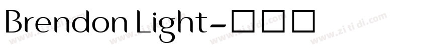 Brendon Light字体转换